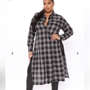 Fashion Nova give me everything plaid tunic